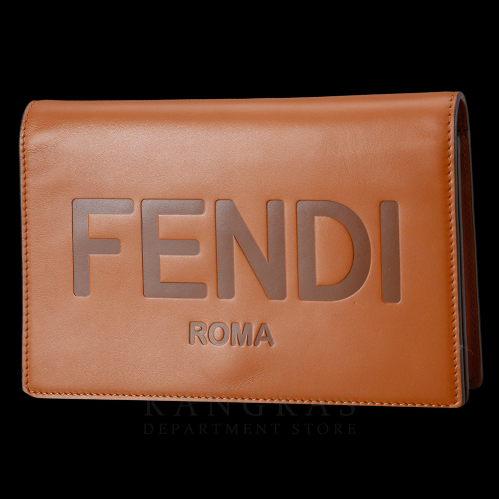 FENDI(USED)펜디 엠보스 로고 체인 숄더백