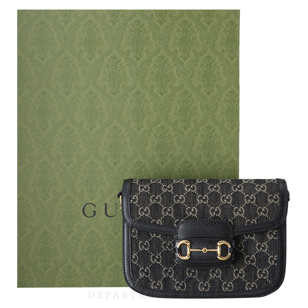 GUCCI(USED)구찌 602204 시즌 캔버스 홀스빗 1955 숄더백