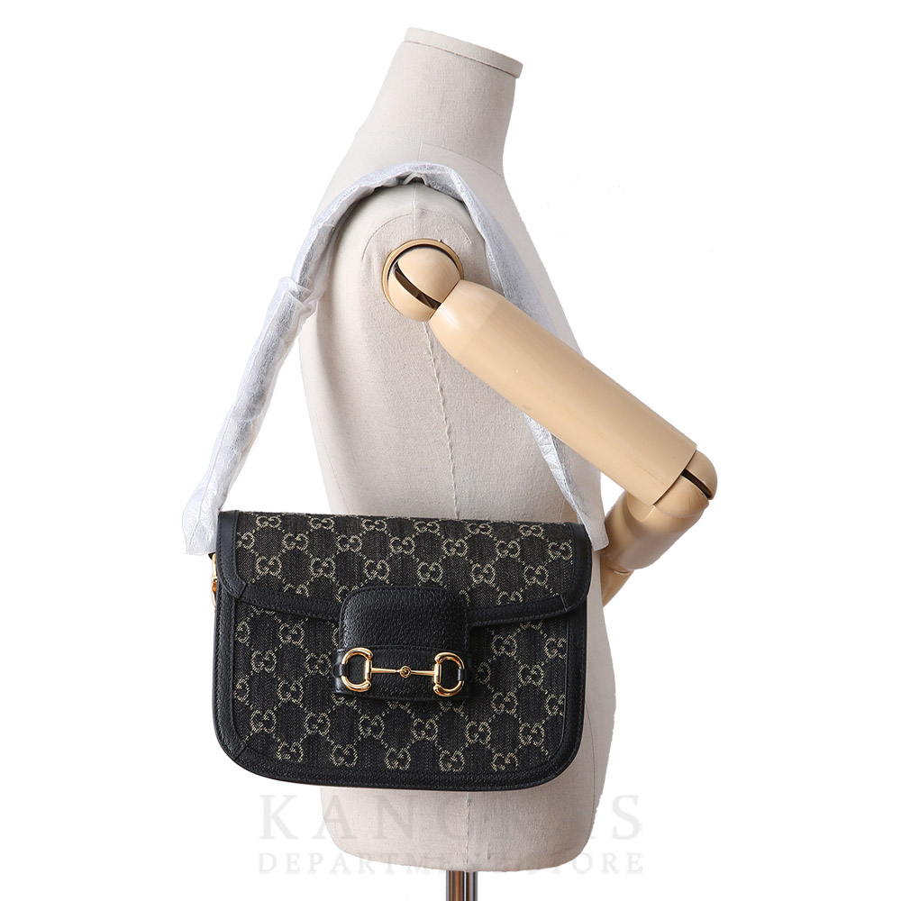 GUCCI(USED)구찌 602204 시즌 캔버스 홀스빗 1955 숄더백