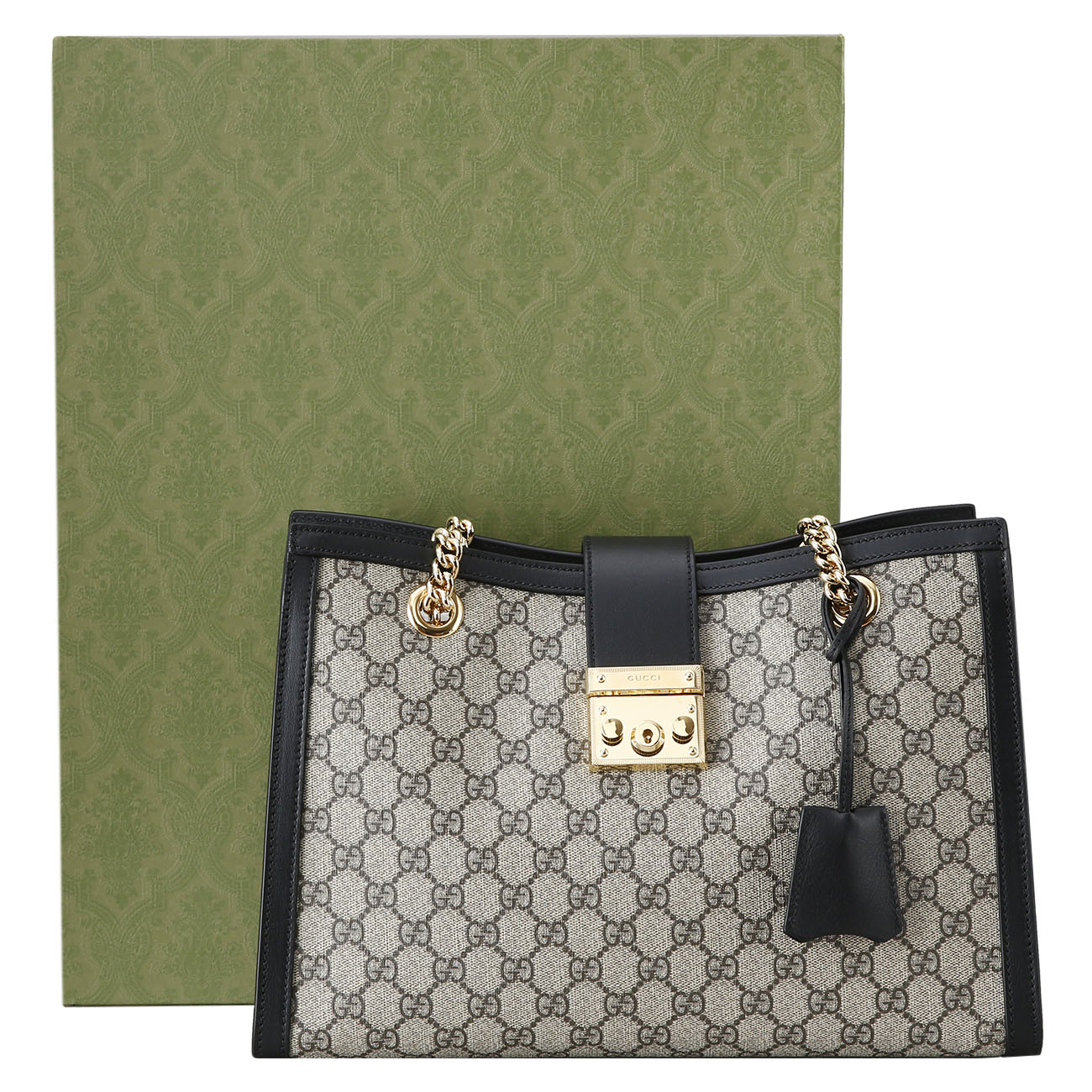 GUCCI(USED)구찌 479197 패드락 미디엄 GG 숄더백