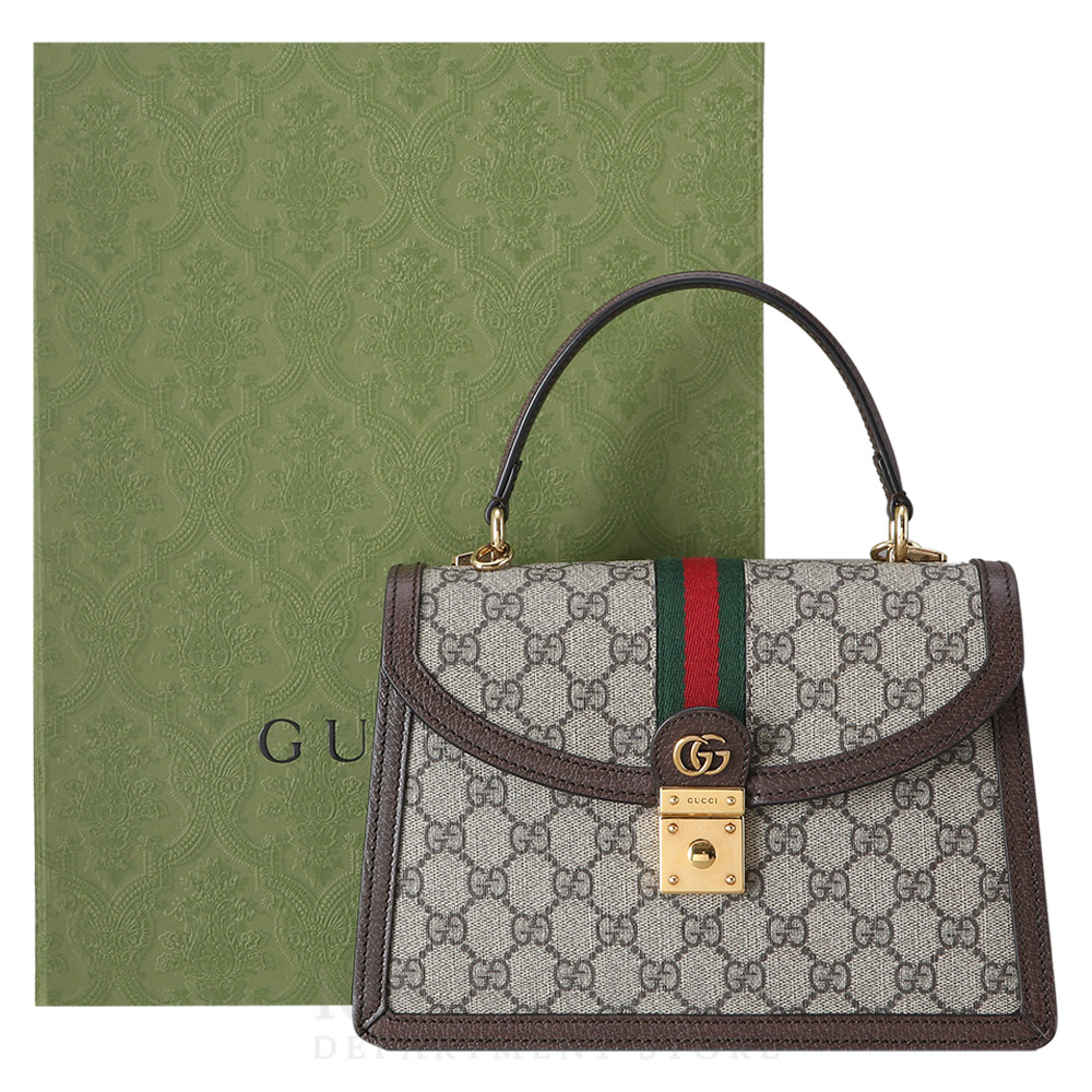 GUCCI(USED)구찌 651055 오피디아 웹 디테일 스몰 탑 핸들백