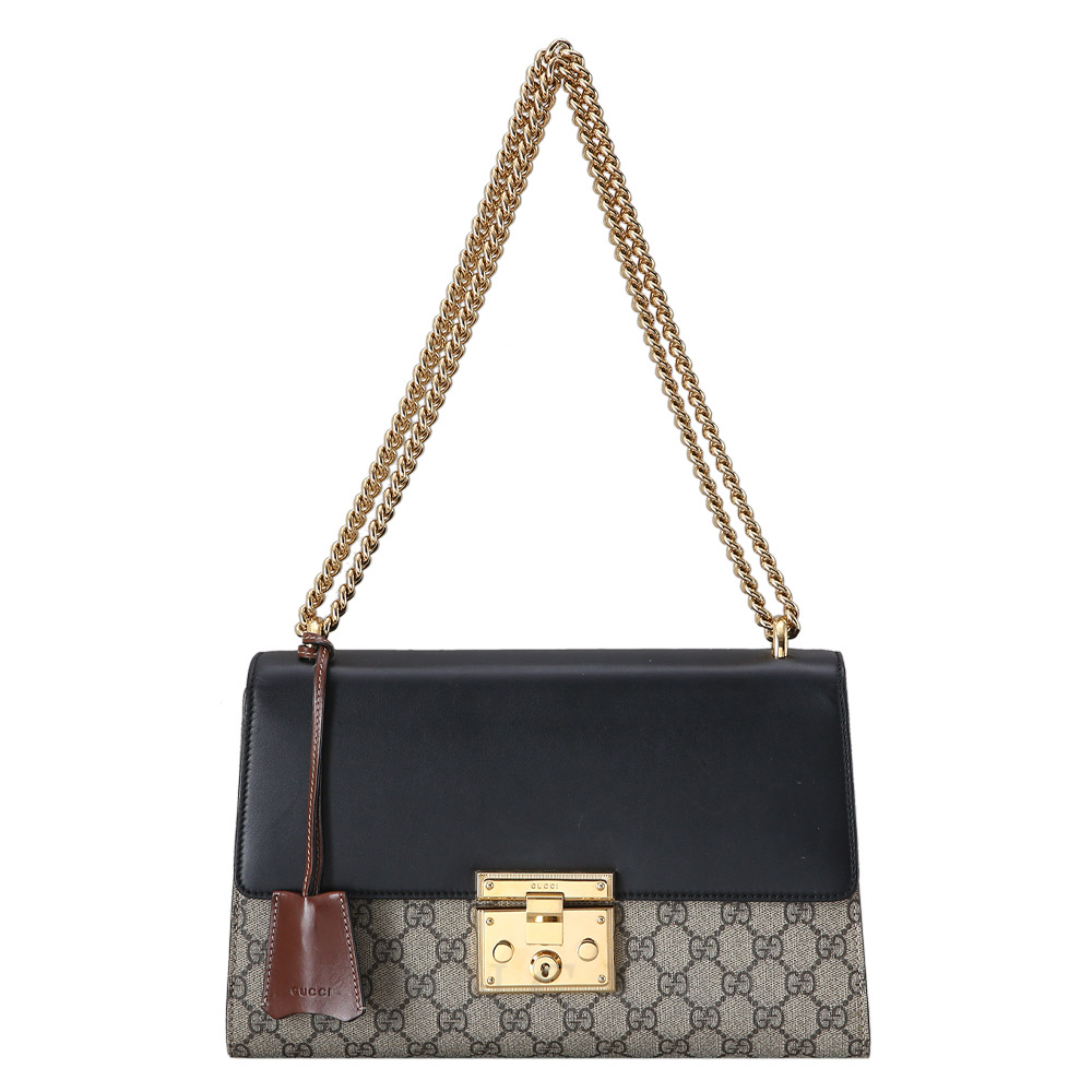 GUCCI(USED)구찌 409486 GG시마 패드락 체인 숄더백