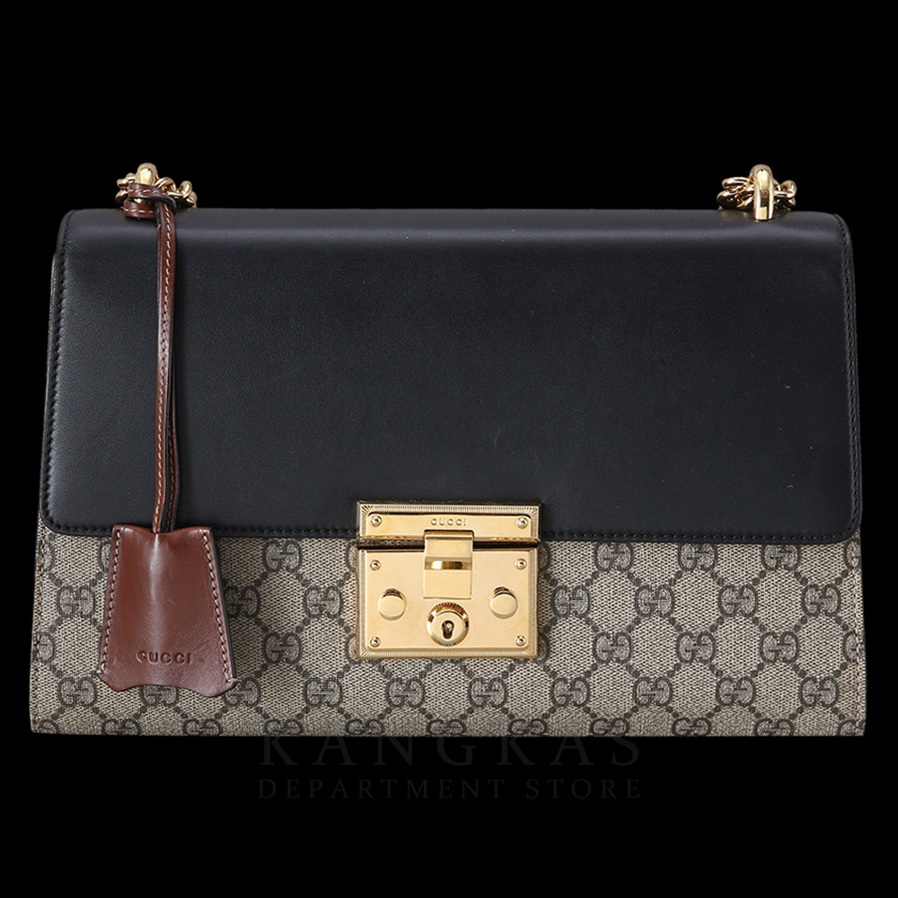 GUCCI(USED)구찌 409486 GG시마 패드락 체인 숄더백