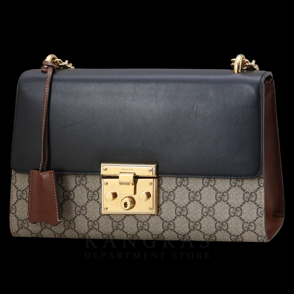 GUCCI(USED)구찌 409486 GG시마 패드락 체인 숄더백