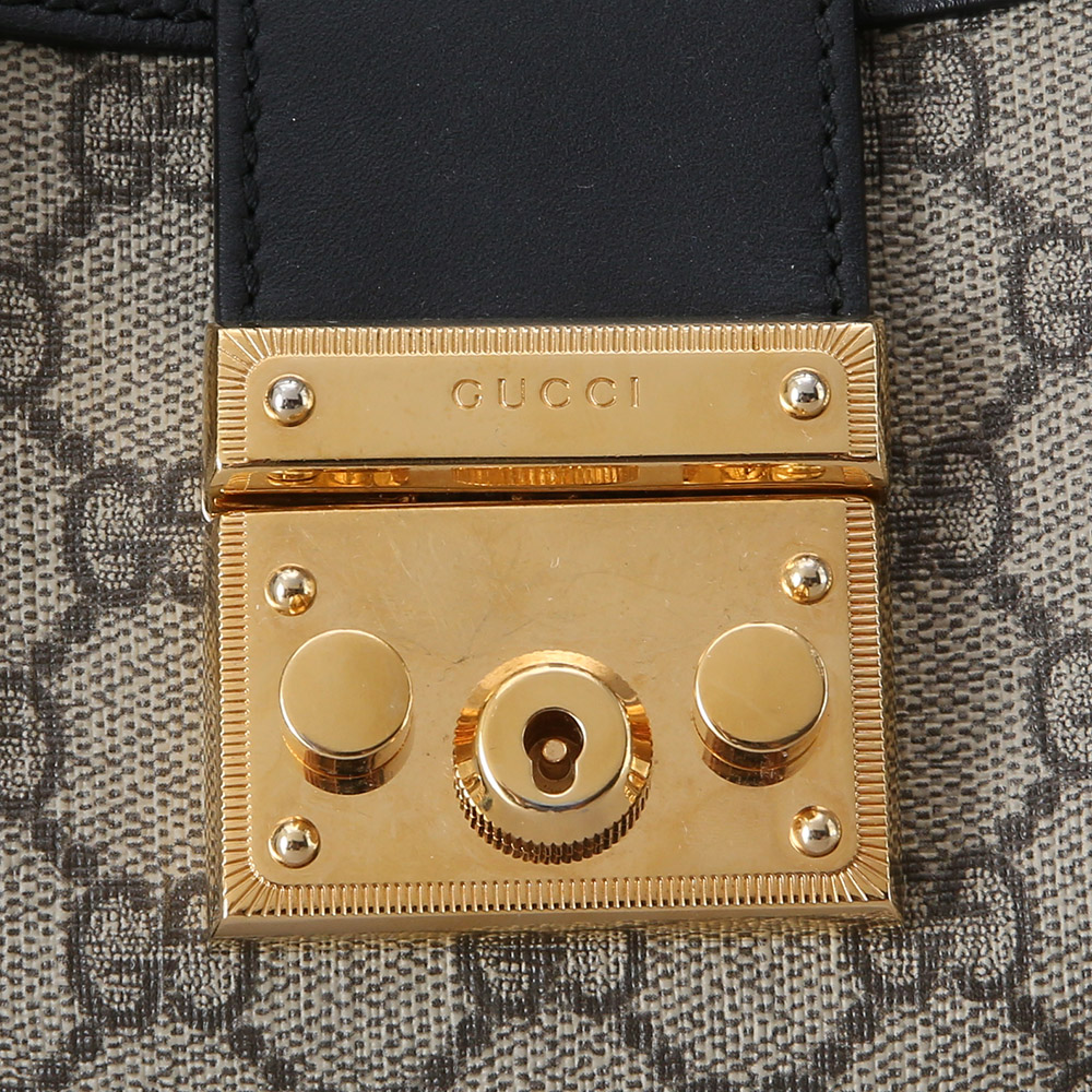 GUCCI(USED)구찌 498156 패드락 GG 체인 숄더백