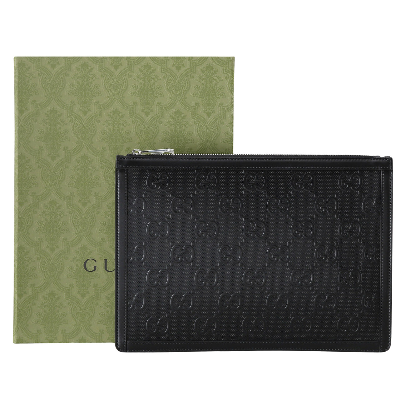 GUCCI(USED)구찌 646449 GG 엠보스 클러치