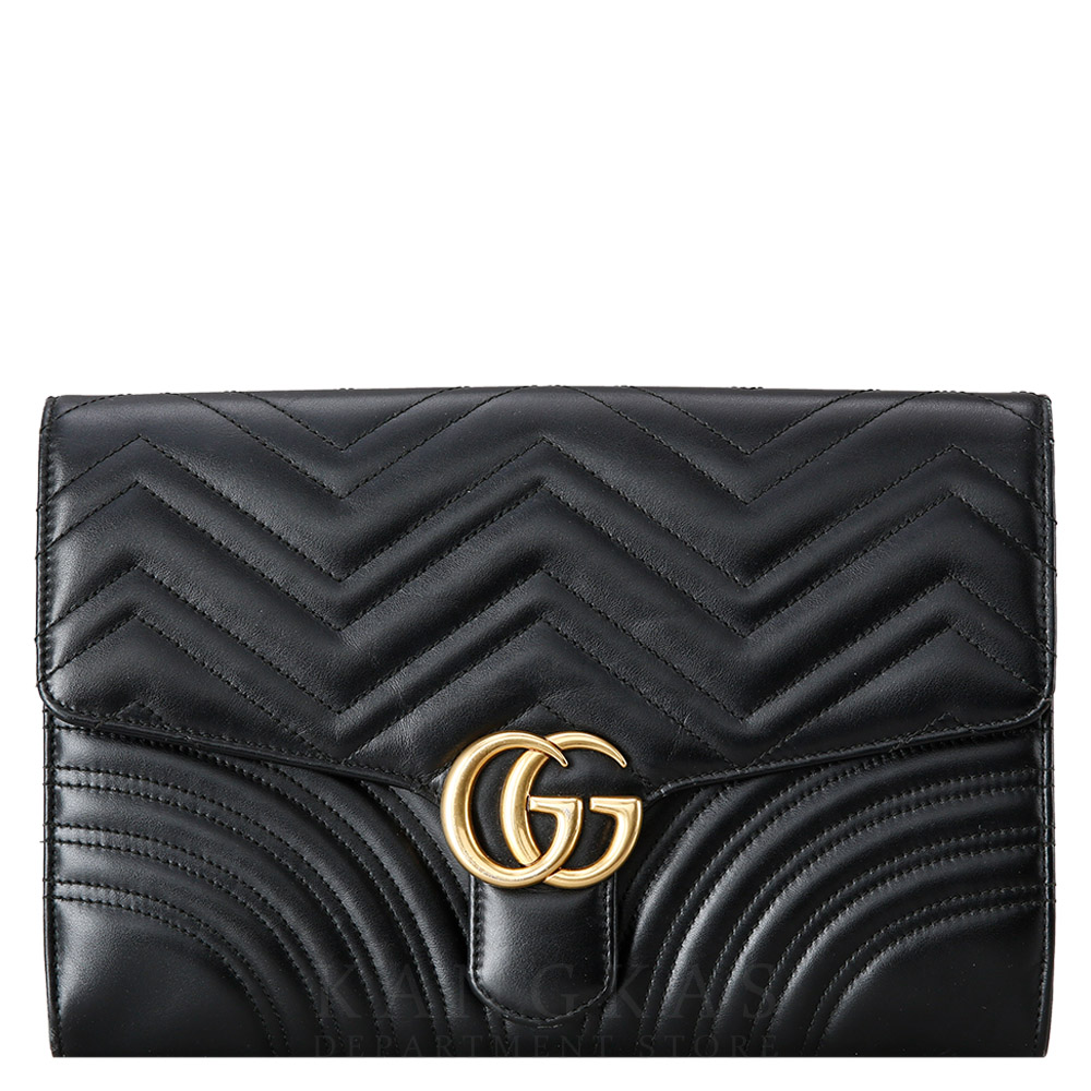 GUCCI(USED)구찌 498079 GG마몽 마틀라세 플랩 클러치