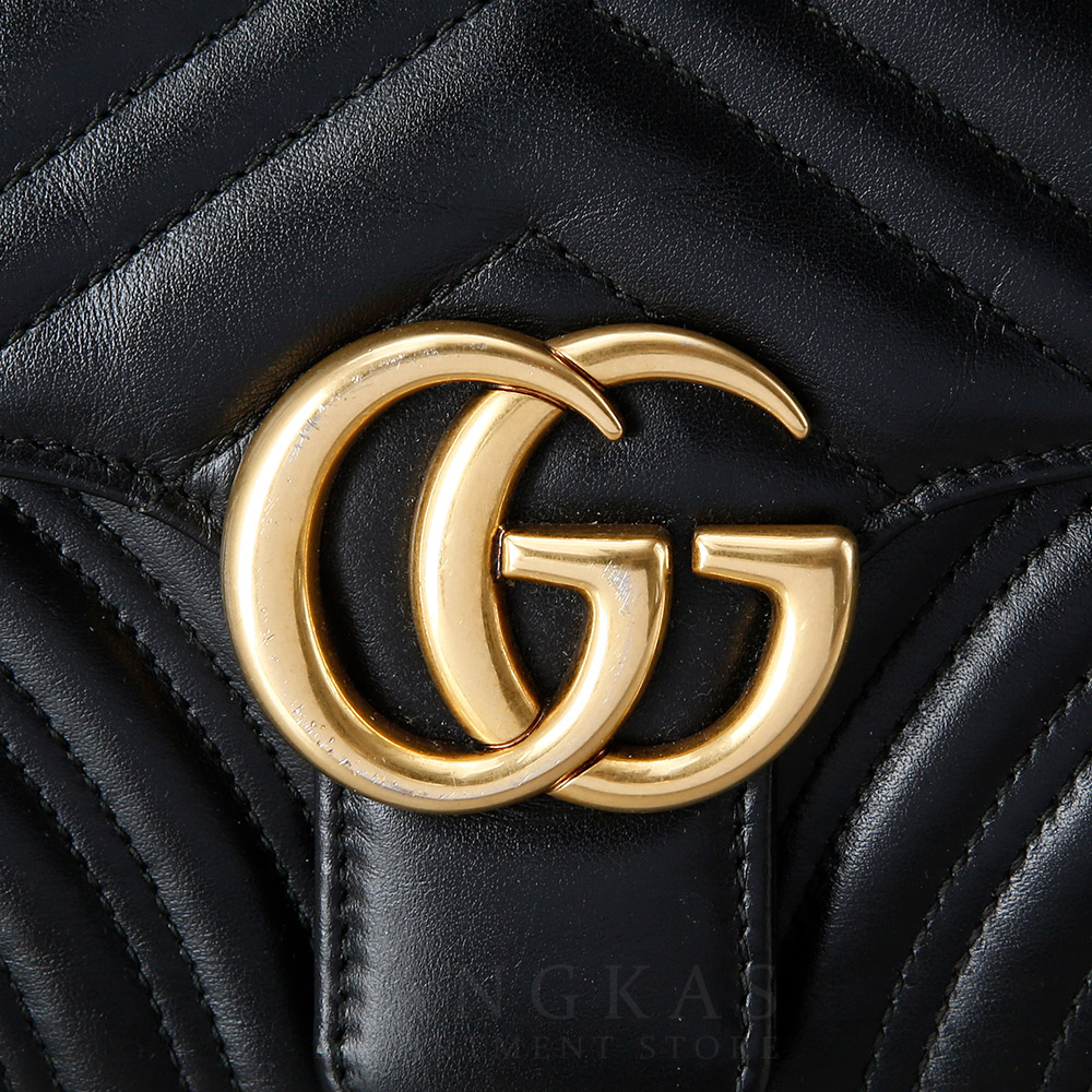 GUCCI(USED)구찌 498079 GG마몽 마틀라세 플랩 클러치