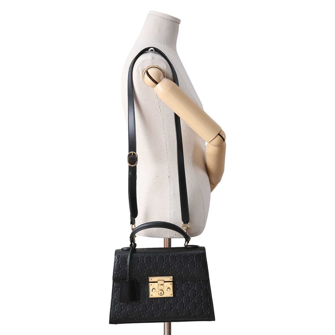 GUCCI(USED)구찌 453188 패드락 씨마 탑핸들