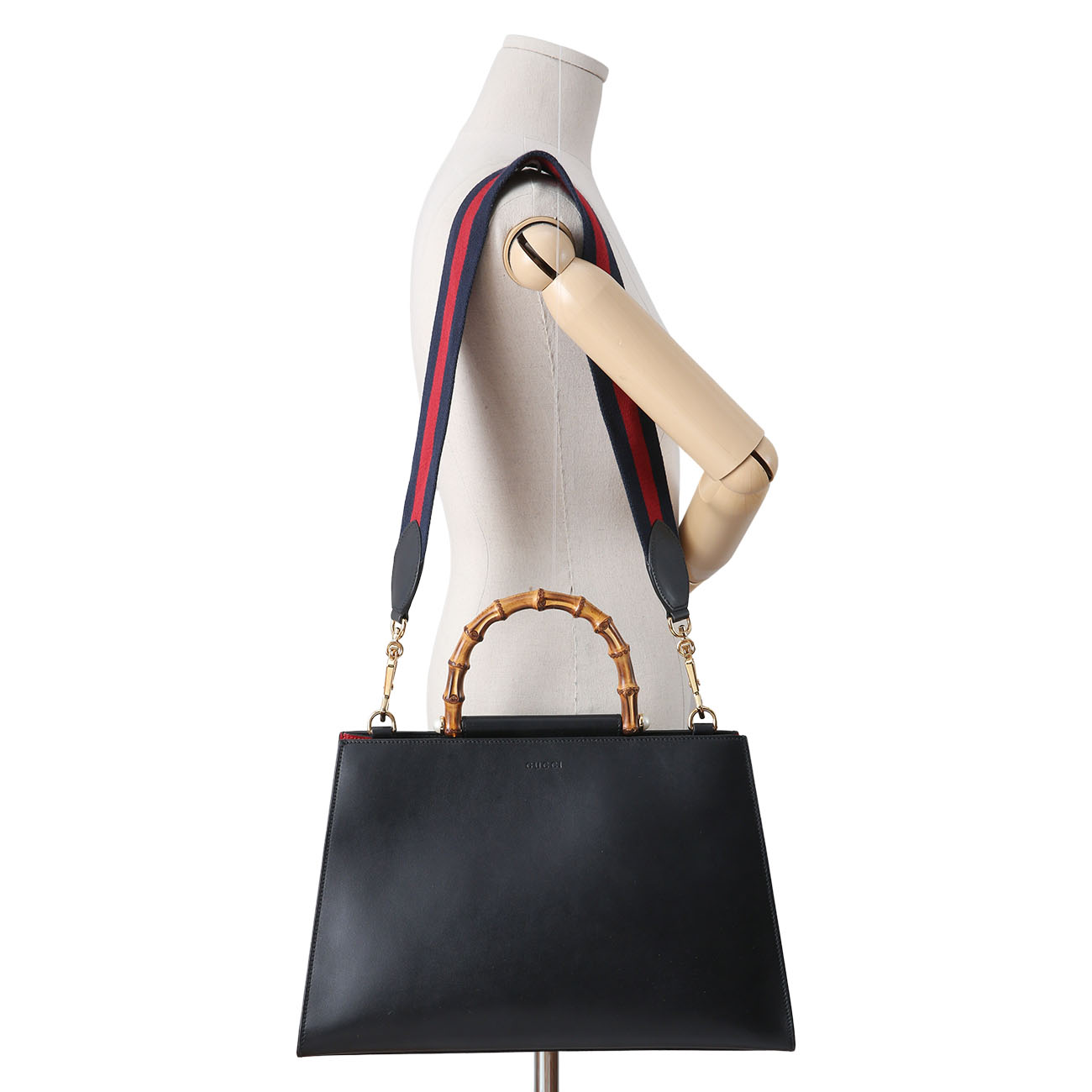 GUCCI(USED)구찌 453764 뱀부 탑핸들 숄더백