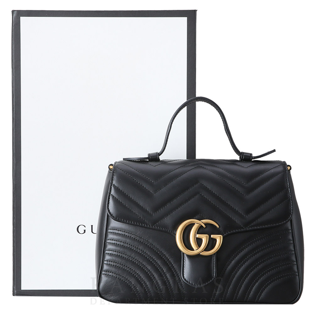 GUCCI(USED)구찌 498110 GG마몽 마틀라세 탑 핸들백