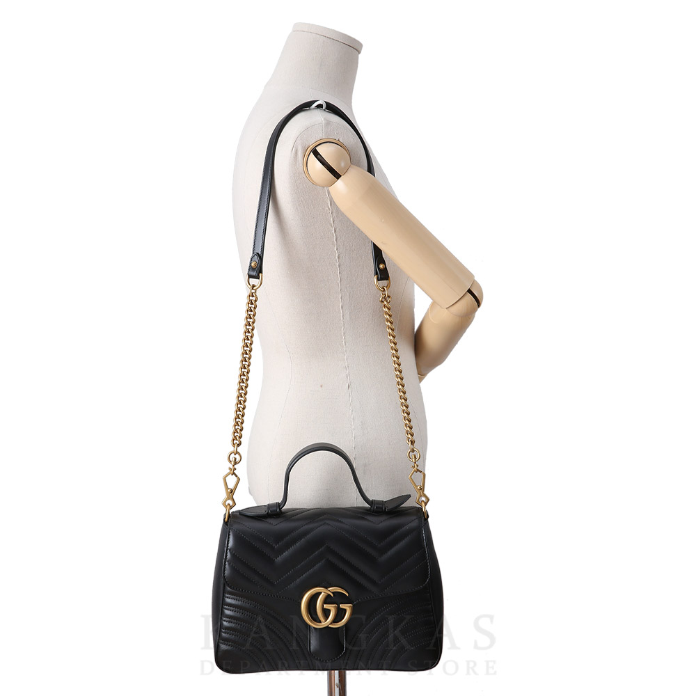GUCCI(USED)구찌 498110 GG마몽 마틀라세 탑 핸들백