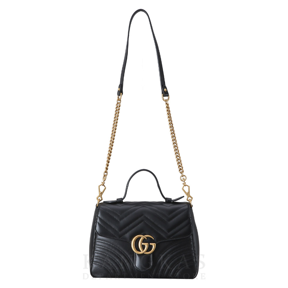 GUCCI(USED)구찌 498110 GG마몽 마틀라세 탑 핸들백