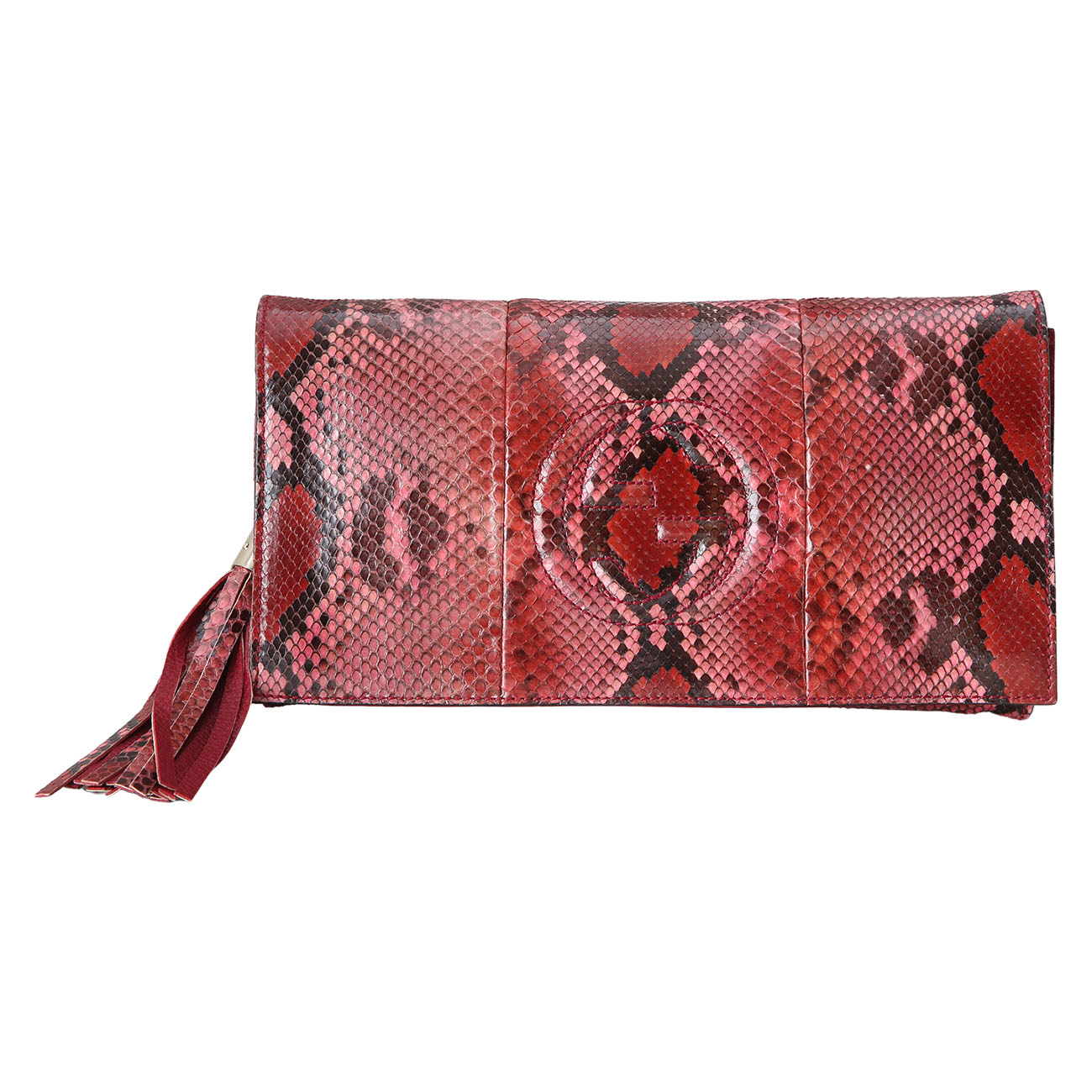 GUCCI(USED)구찌 336753 테슬장식 스네이크 클러치