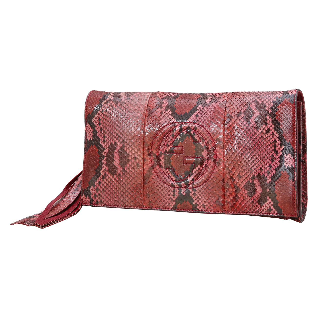 GUCCI(USED)구찌 336753 테슬장식 스네이크 클러치