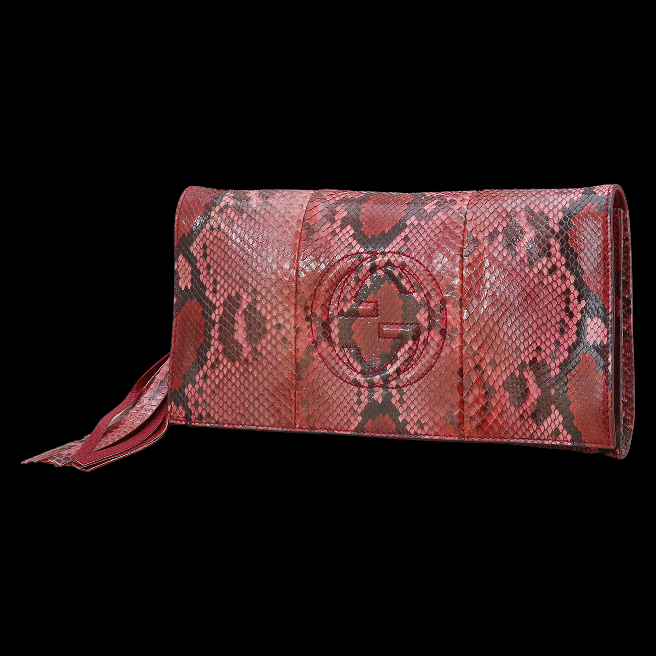 GUCCI(USED)구찌 336753 테슬장식 스네이크 클러치