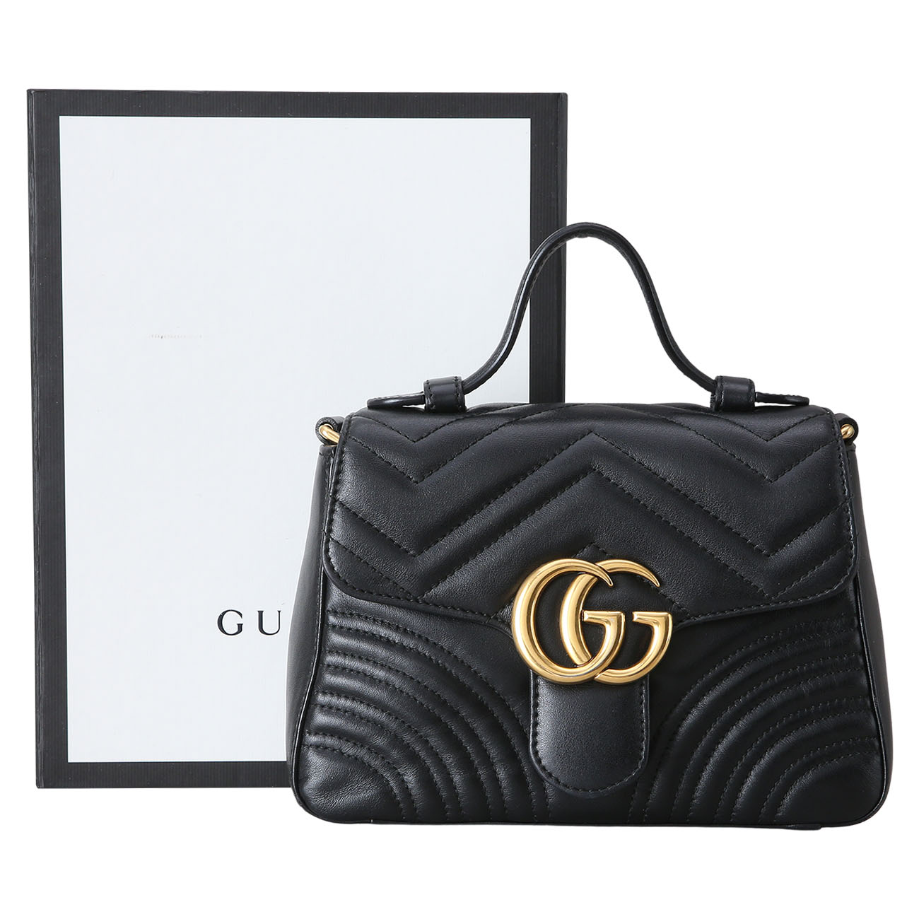 GUCCI(USED)구찌 547260 GG마몽 마틀라세 미니 탑 핸들백