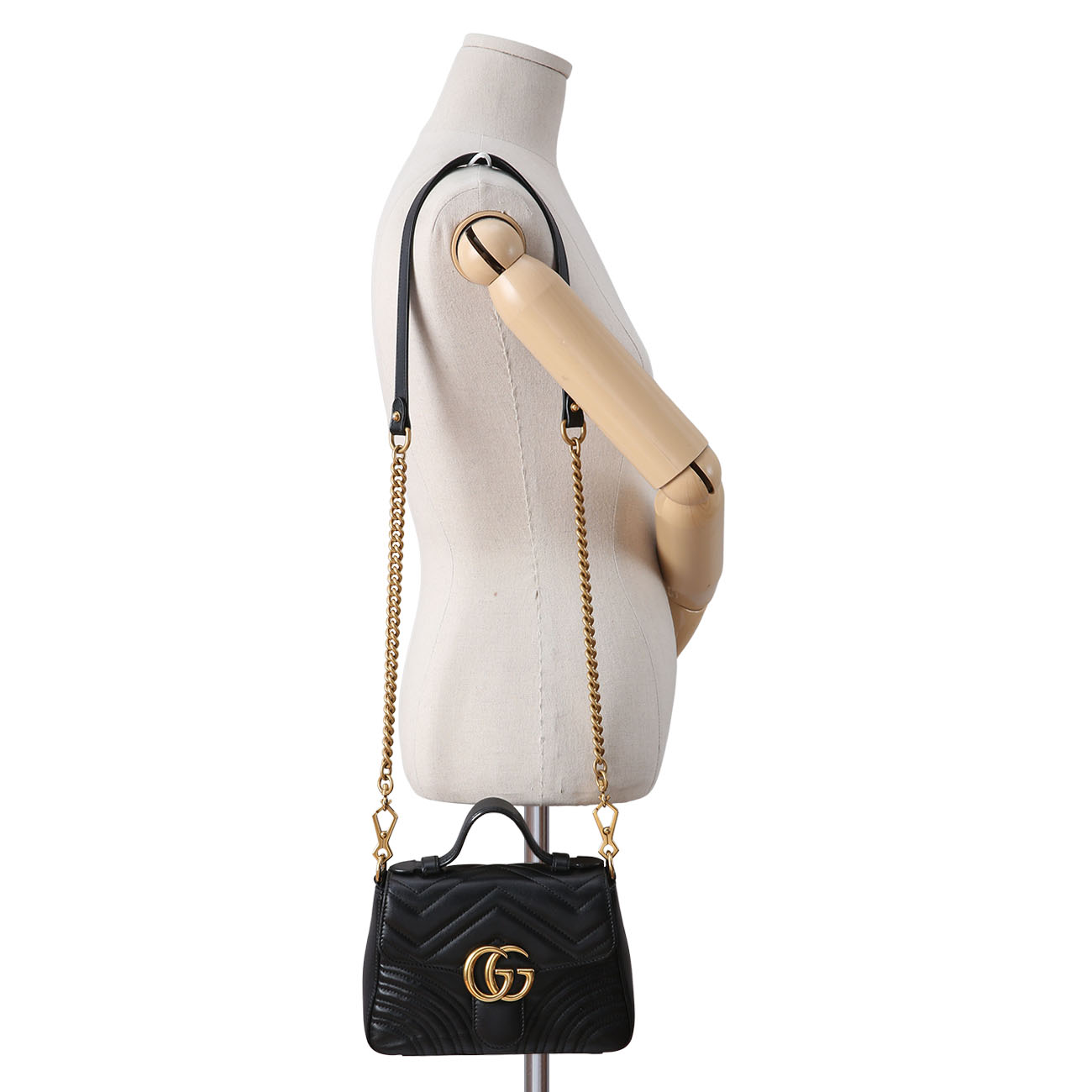 GUCCI(USED)구찌 547260 GG마몽 마틀라세 미니 탑 핸들백