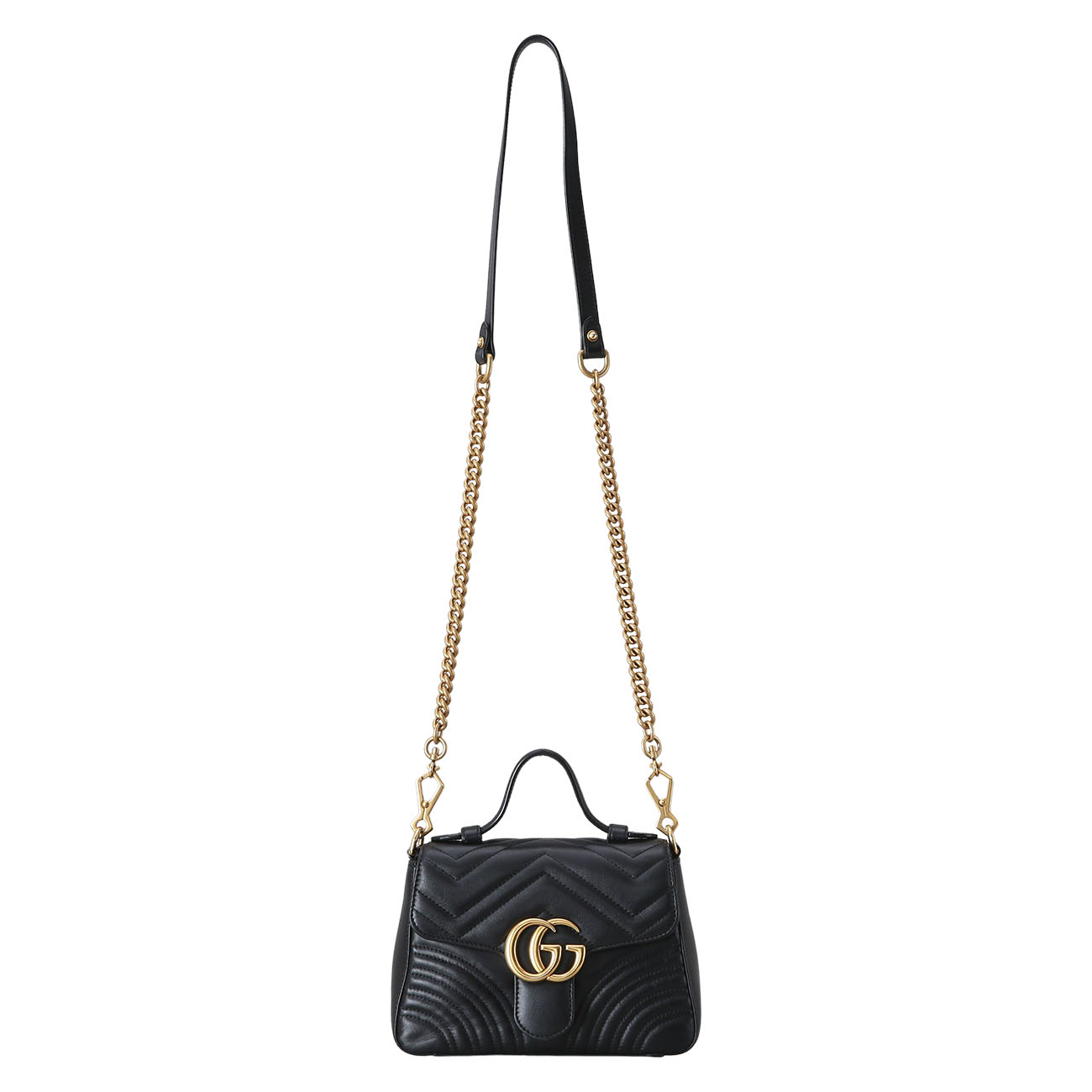 GUCCI(USED)구찌 547260 GG마몽 마틀라세 미니 탑 핸들백