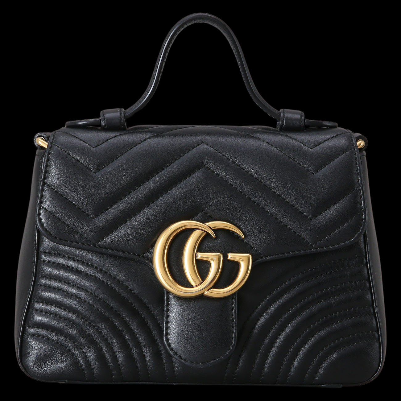 GUCCI(USED)구찌 547260 GG마몽 마틀라세 미니 탑 핸들백