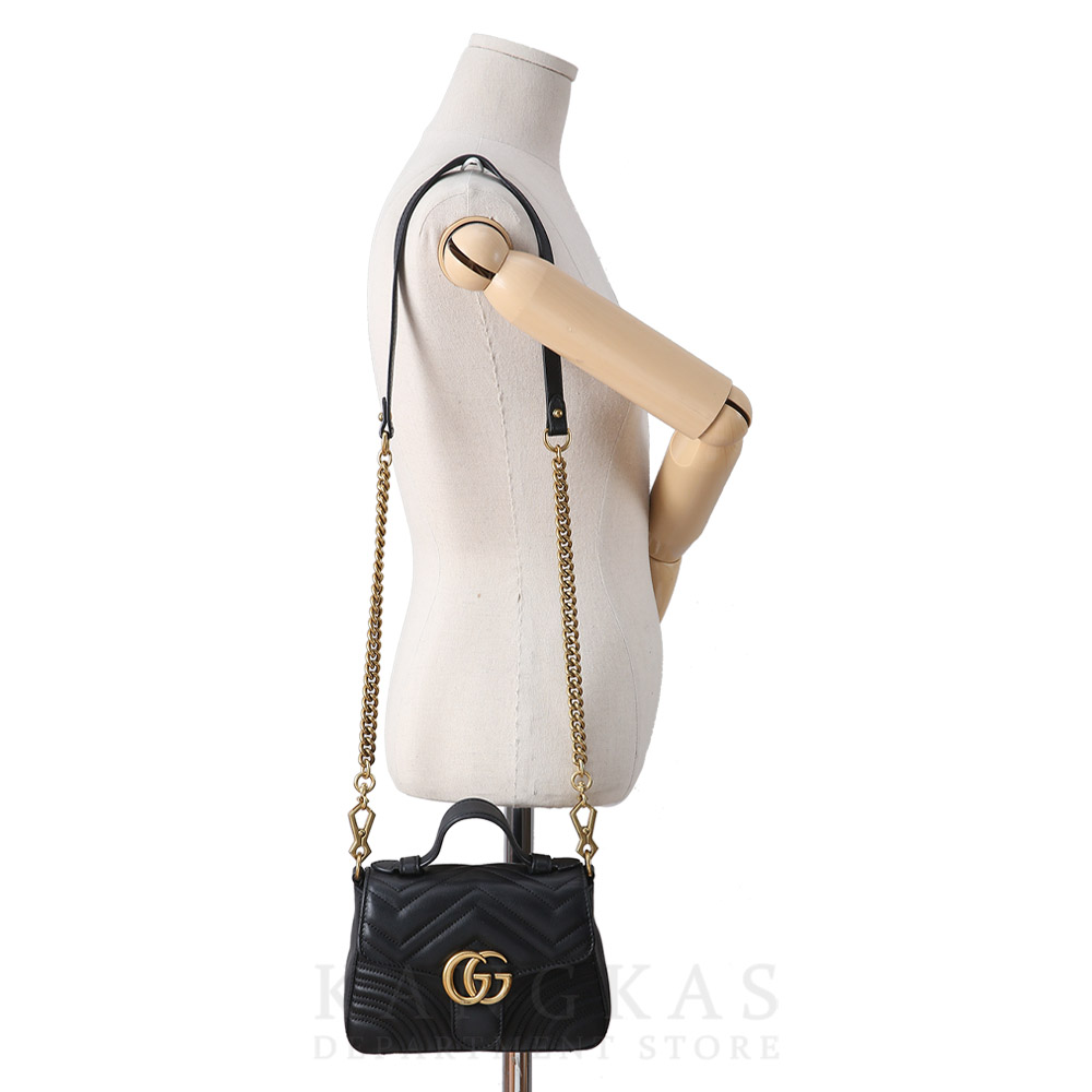GUCCI(USED)구찌 547260 GG마몽 마틀라세 미니 탑 핸들백