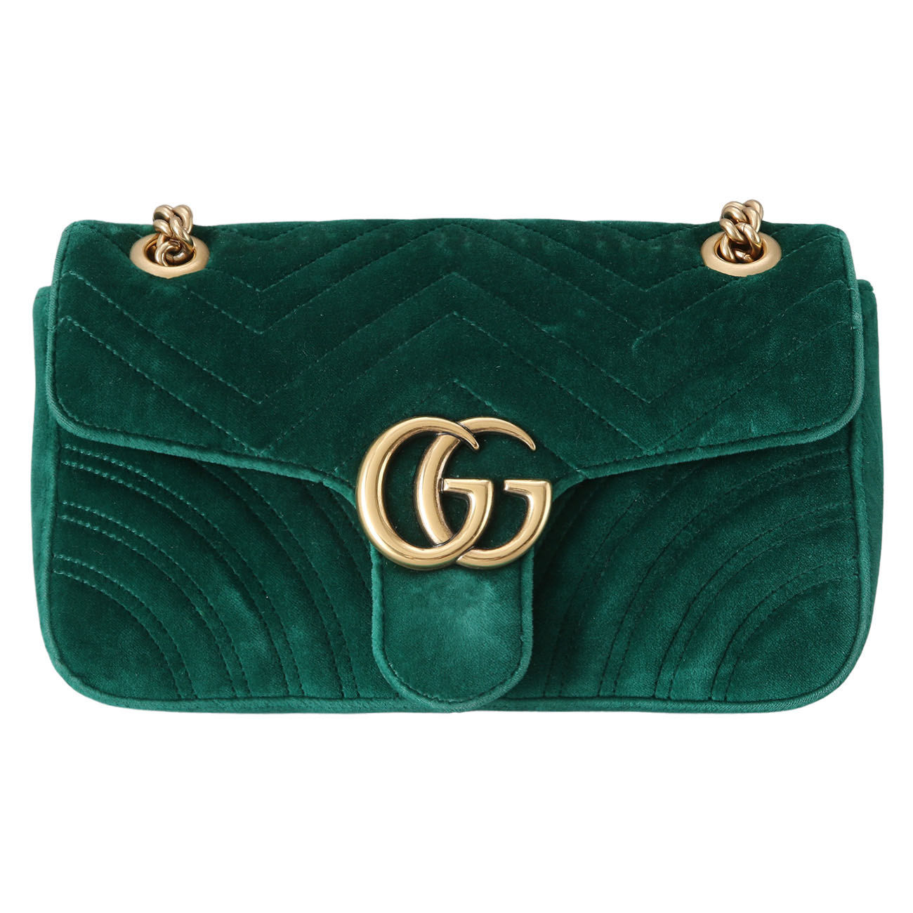 GUCCI(USED)구찌 443497 스웨이드 GG마몽 마틀라세 스몰 체인 백