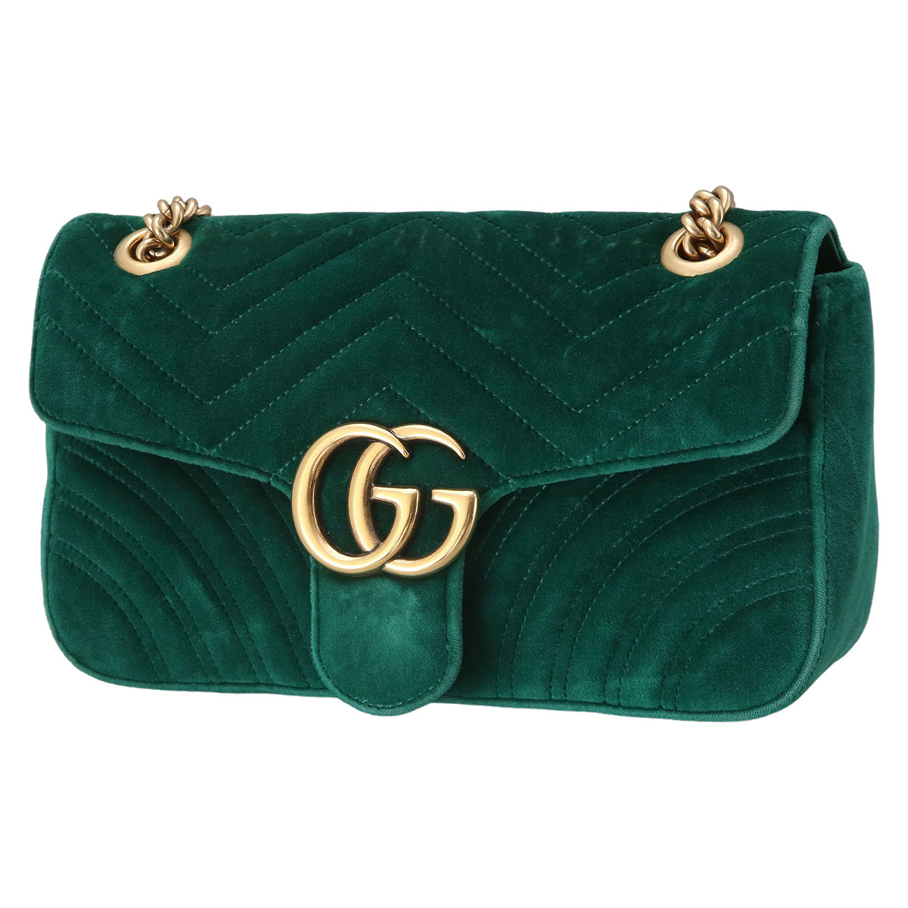 GUCCI(USED)구찌 443497 스웨이드 GG마몽 마틀라세 스몰 체인 백