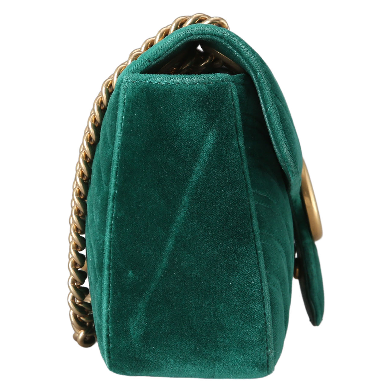 GUCCI(USED)구찌 443497 스웨이드 GG마몽 마틀라세 스몰 체인 백