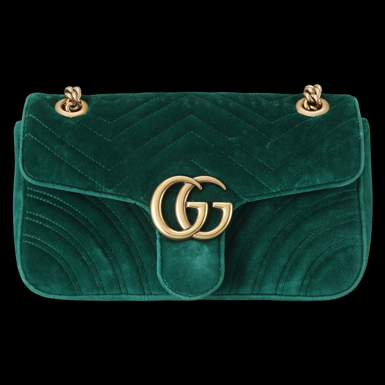 GUCCI(USED)구찌 443497 스웨이드 GG마몽 마틀라세 스몰 체인 백