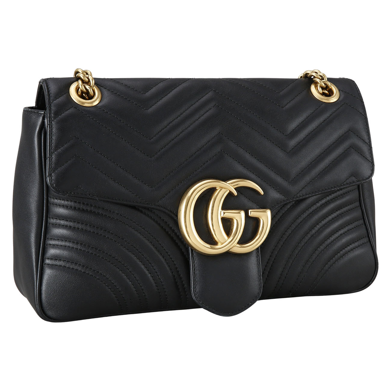 GUCCI(USED)구찌 443496 GG마몽 마틀라세 미디움 체인 백