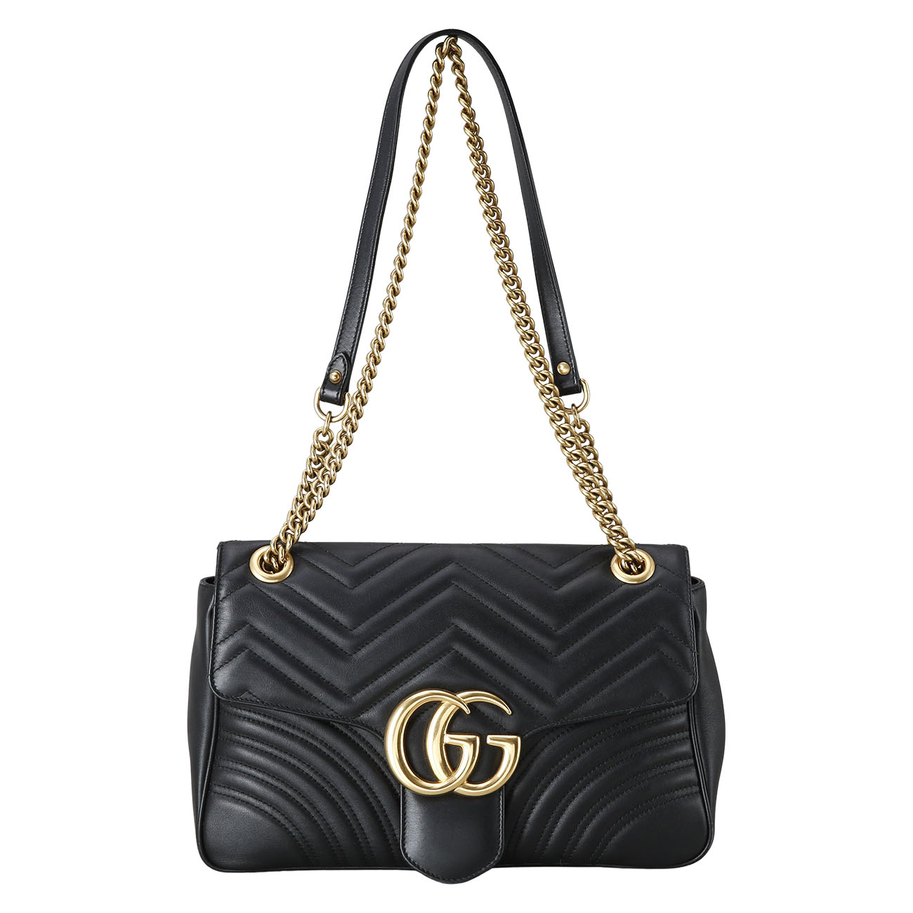 GUCCI(USED)구찌 443496 GG마몽 마틀라세 미디움 체인 백