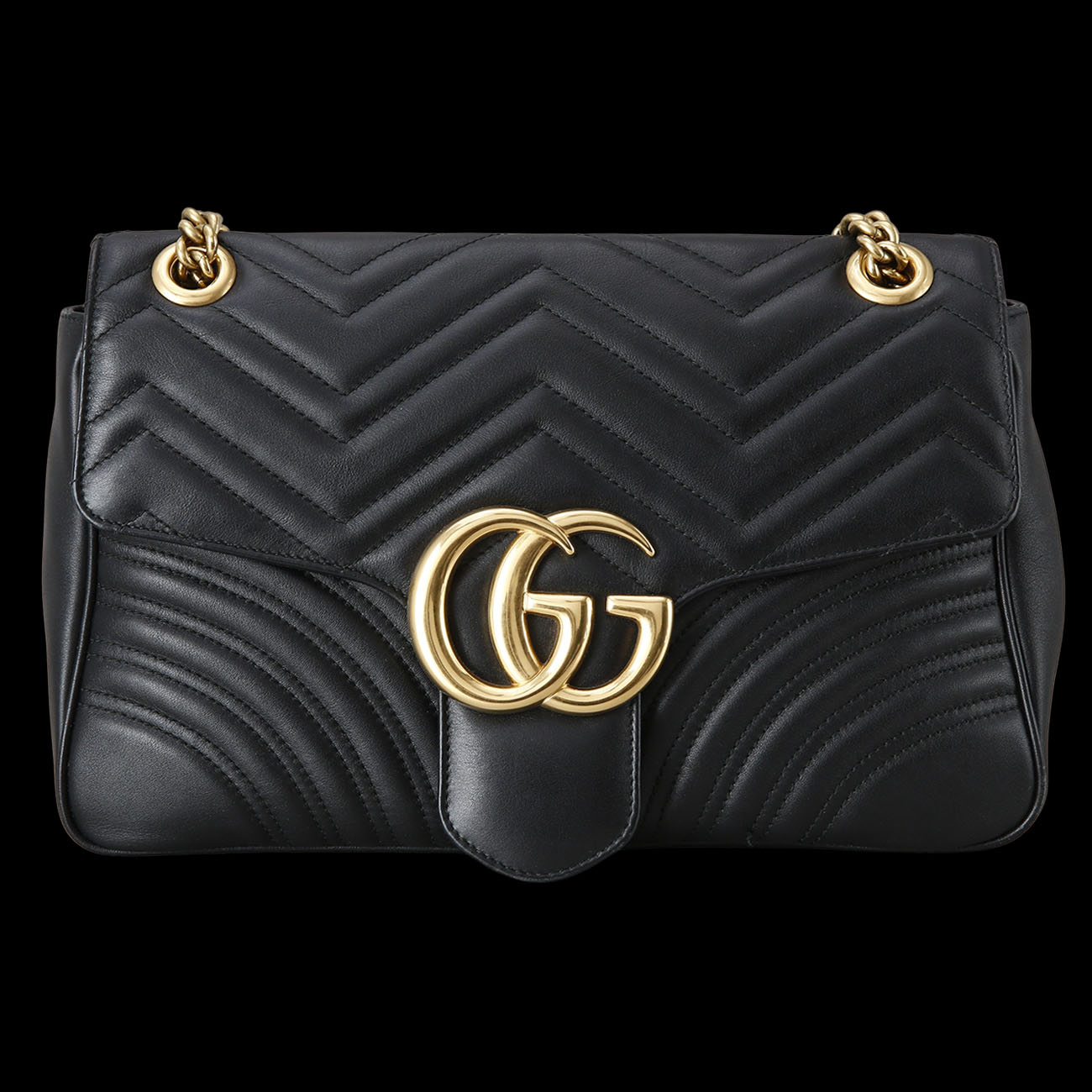 GUCCI(USED)구찌 443496 GG마몽 마틀라세 미디움 체인 백
