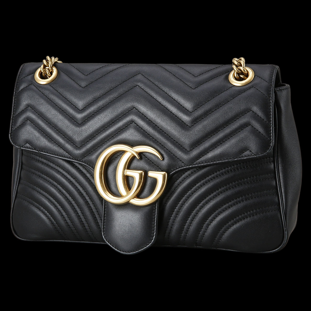 GUCCI(USED)구찌 443496 GG마몽 마틀라세 미디움 체인 백