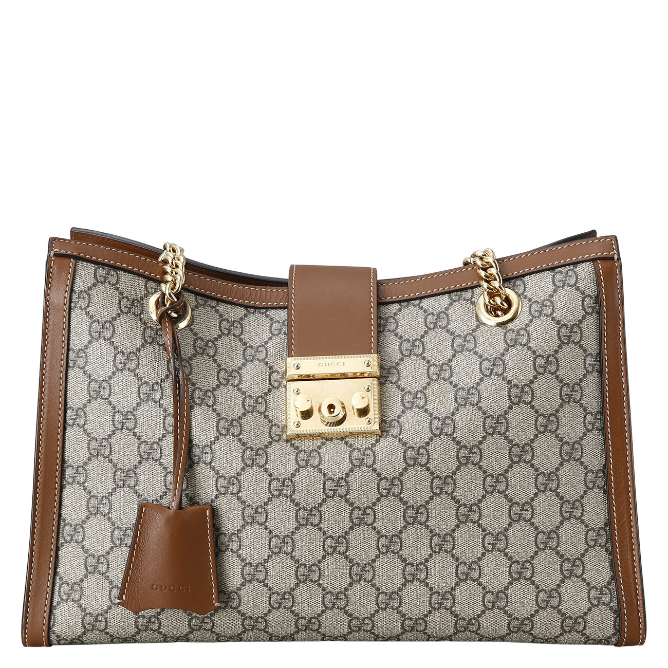 GUCCI(USED)구찌 479197 패드락 미디엄 GG 숄더백