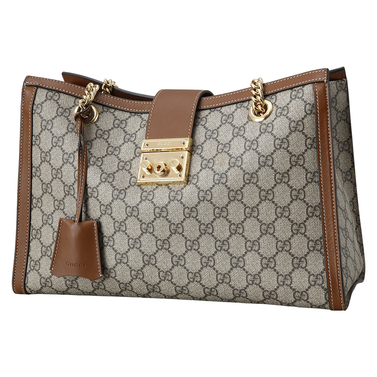 GUCCI(USED)구찌 479197 패드락 미디엄 GG 숄더백