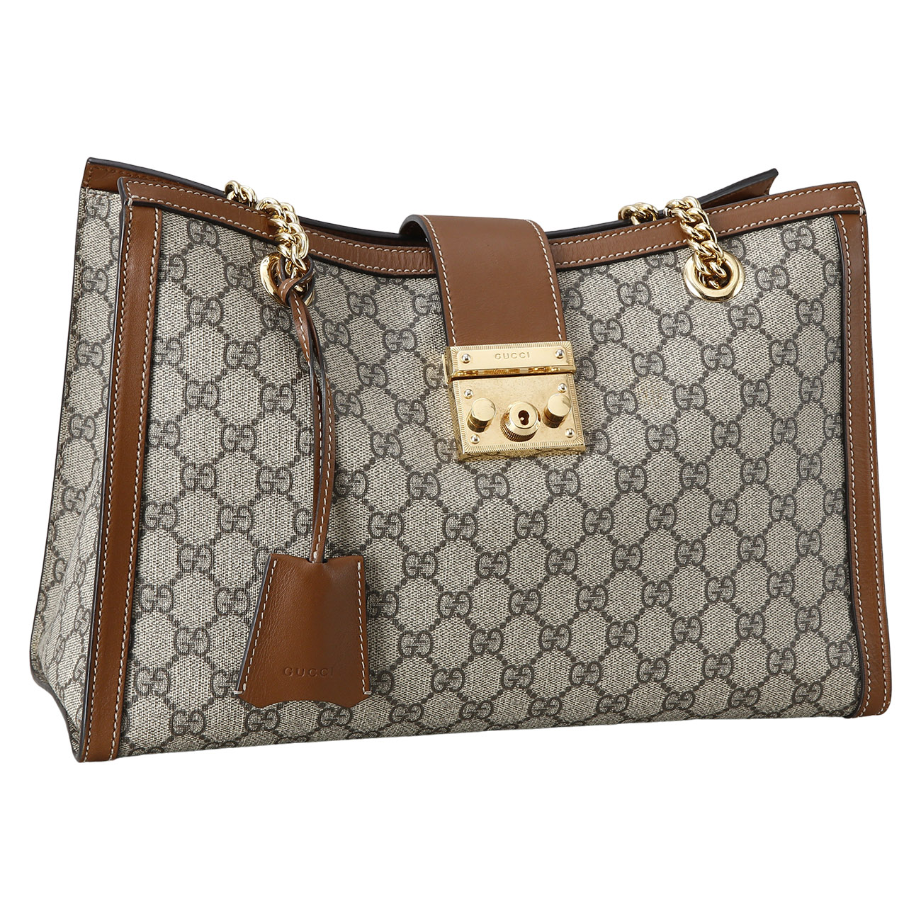 GUCCI(USED)구찌 479197 패드락 미디엄 GG 숄더백