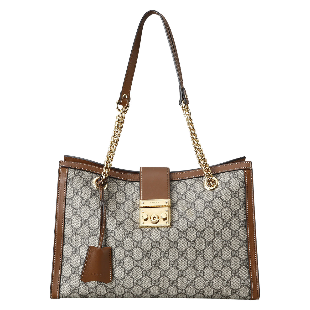 GUCCI(USED)구찌 479197 패드락 미디엄 GG 숄더백