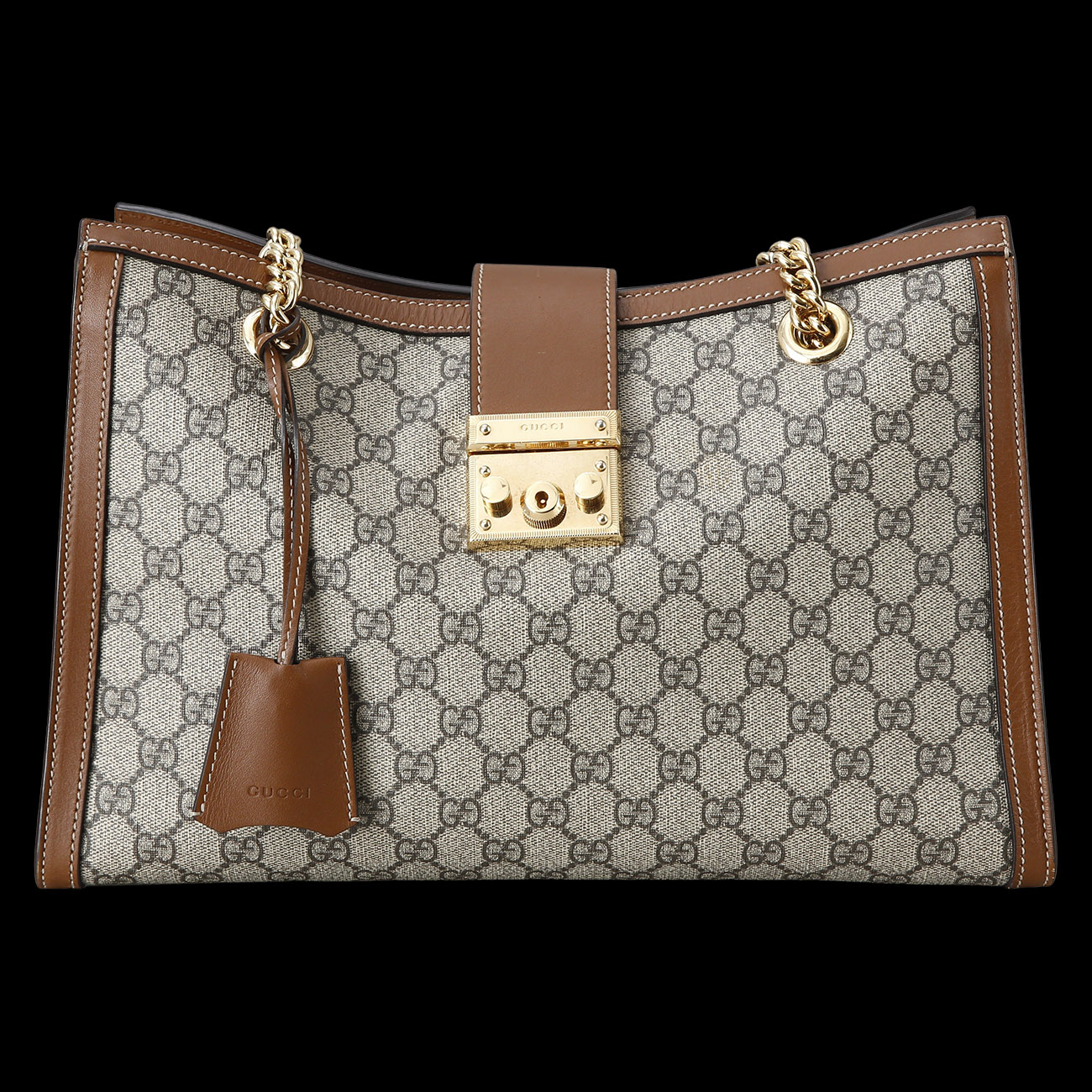 GUCCI(USED)구찌 479197 패드락 미디엄 GG 숄더백