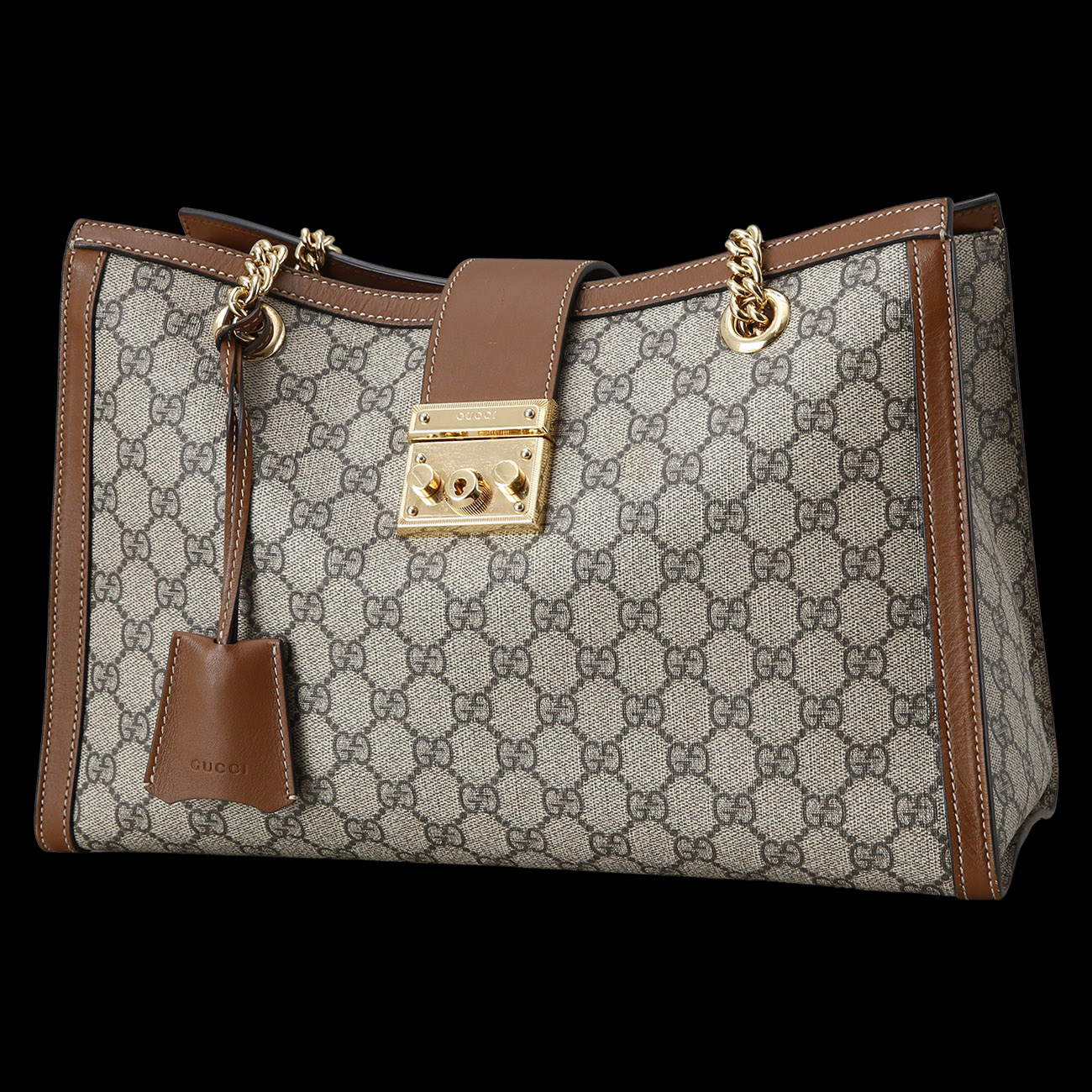 GUCCI(USED)구찌 479197 패드락 미디엄 GG 숄더백