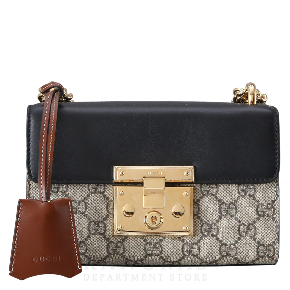 GUCCI(USED)구찌 409487 패드락 GG수프림 체인 숄더백