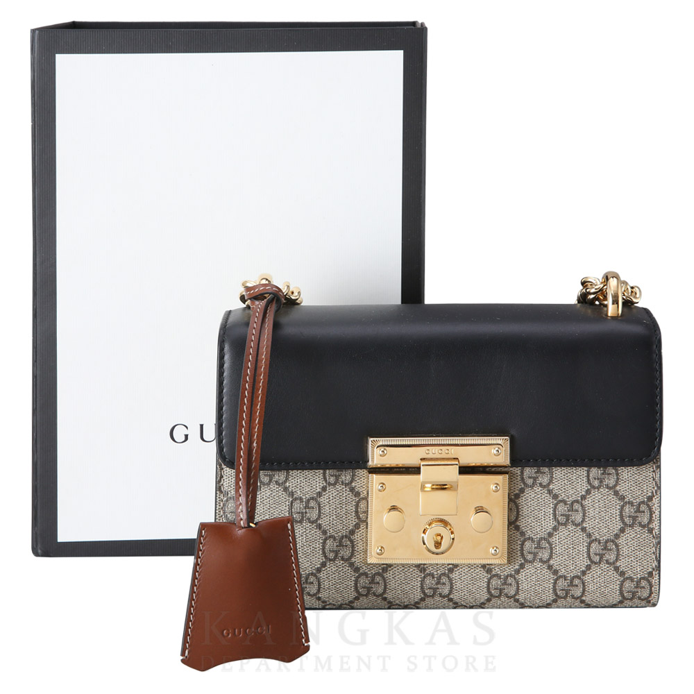 GUCCI(USED)구찌 409487 패드락 GG수프림 체인 숄더백