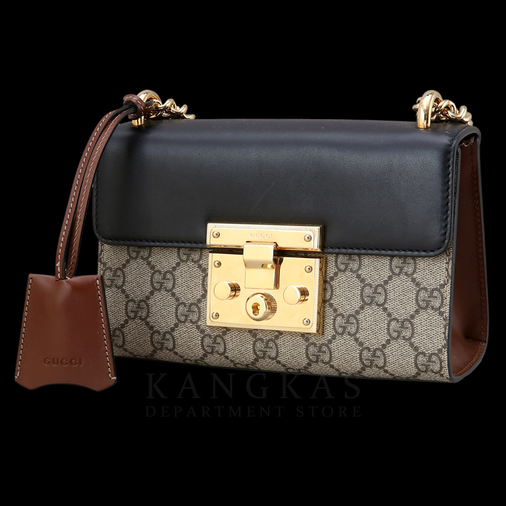 GUCCI(USED)구찌 409487 패드락 GG수프림 체인 숄더백