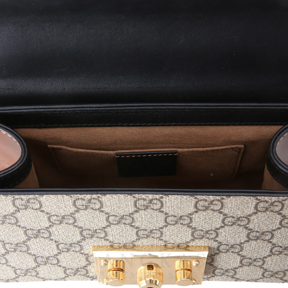 GUCCI(USED)구찌 409487 패드락 GG수프림 체인 숄더백
