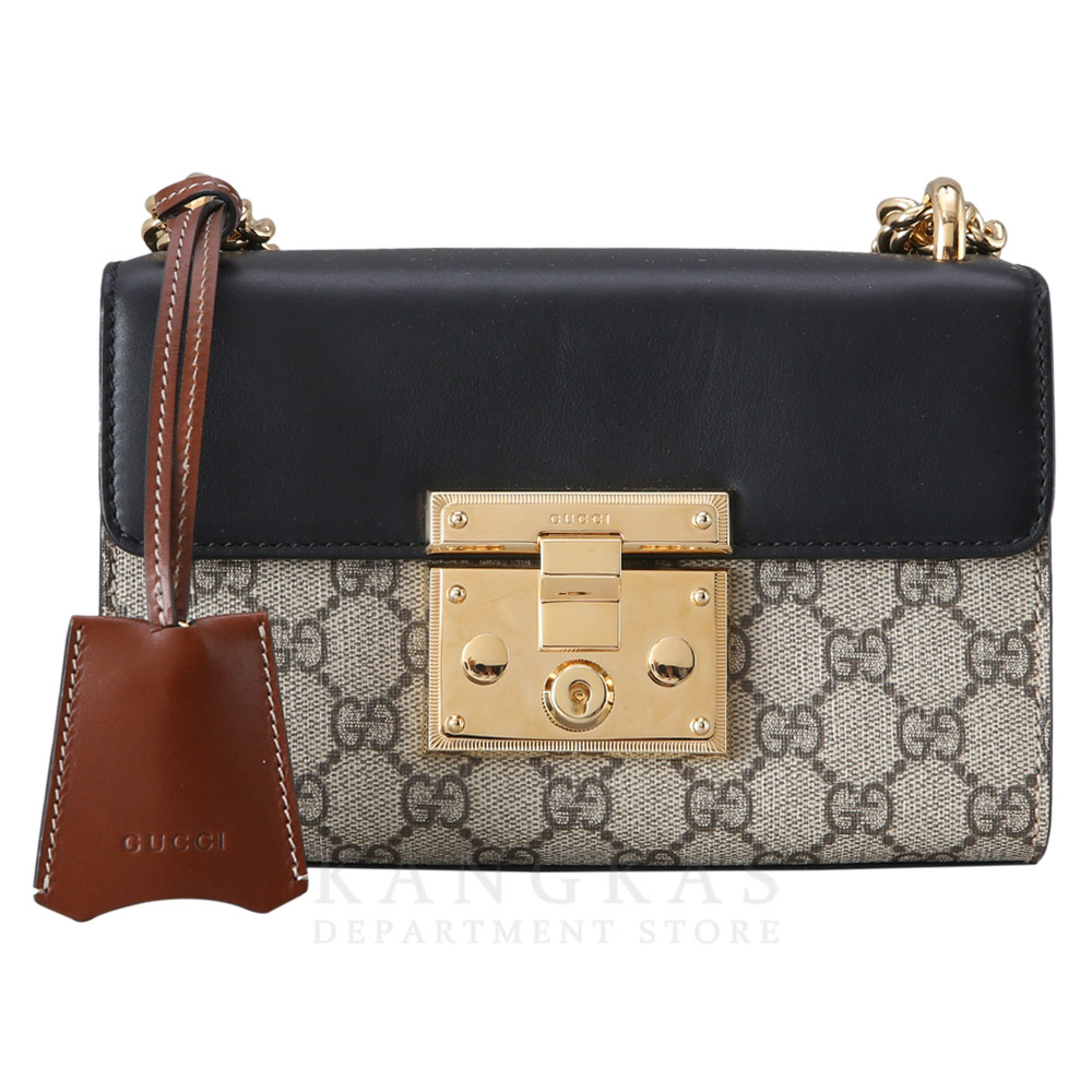GUCCI(USED)구찌 409487 패드락 GG수프림 체인 숄더백