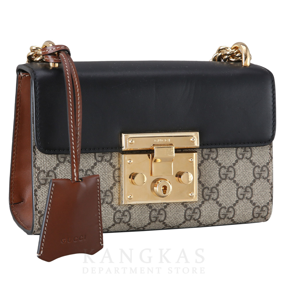 GUCCI(USED)구찌 409487 패드락 GG수프림 체인 숄더백
