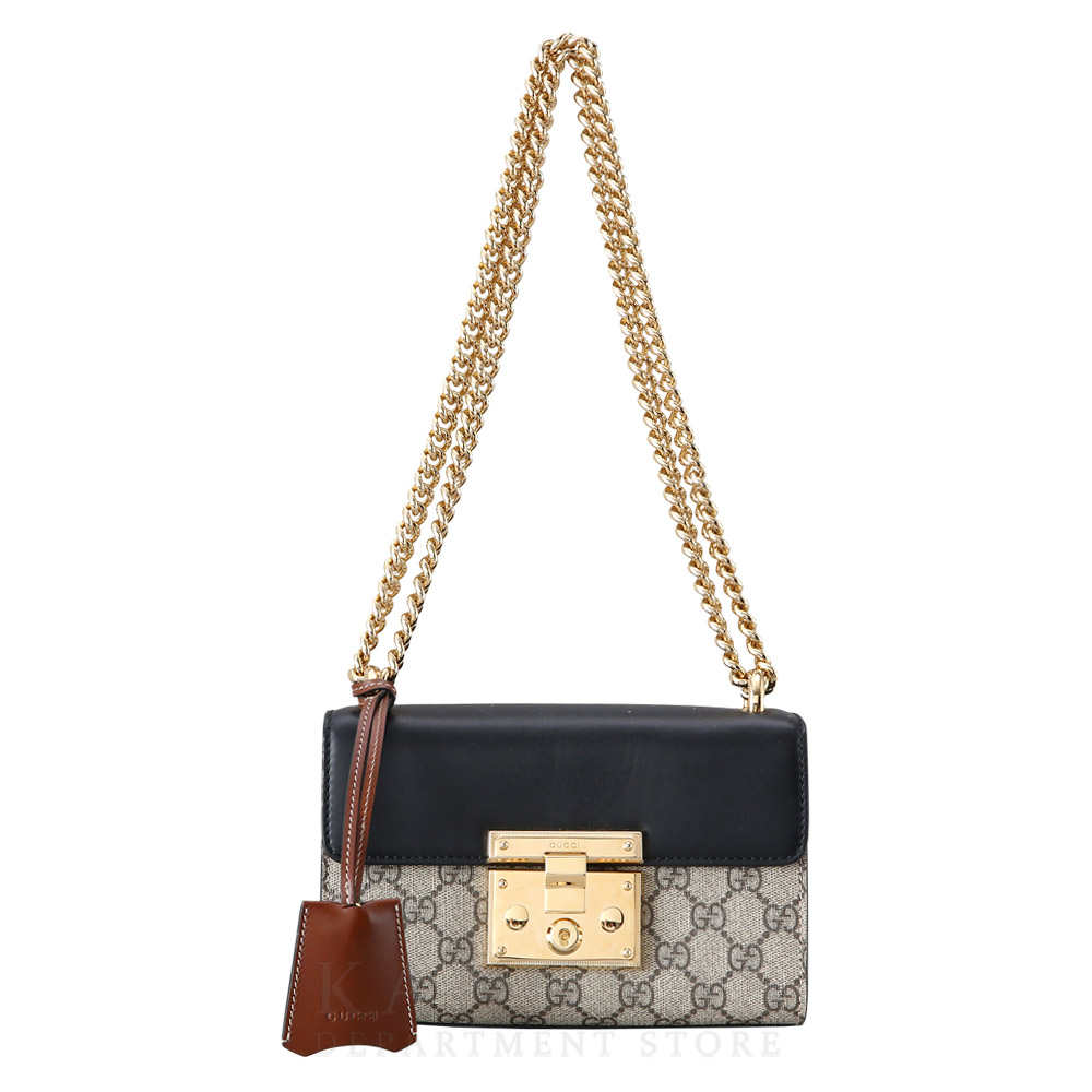 GUCCI(USED)구찌 409487 패드락 GG수프림 체인 숄더백