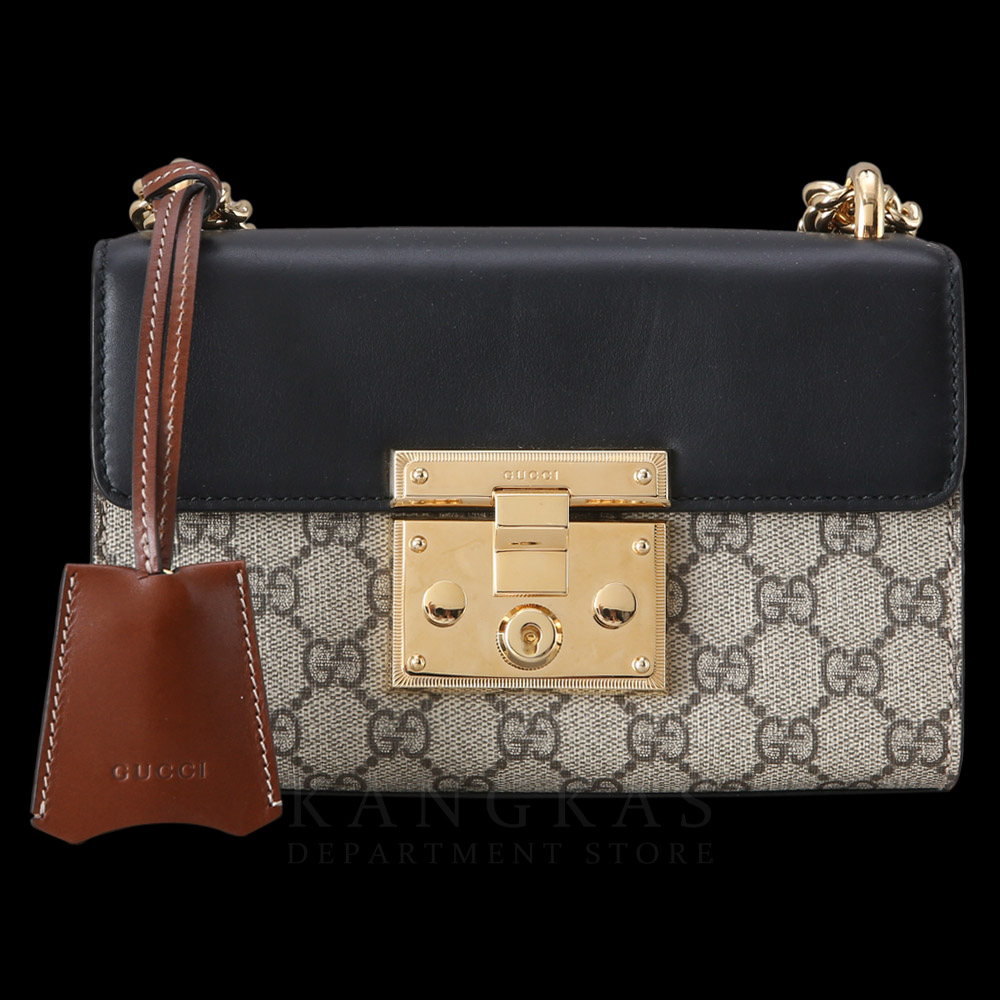 GUCCI(USED)구찌 409487 패드락 GG수프림 체인 숄더백