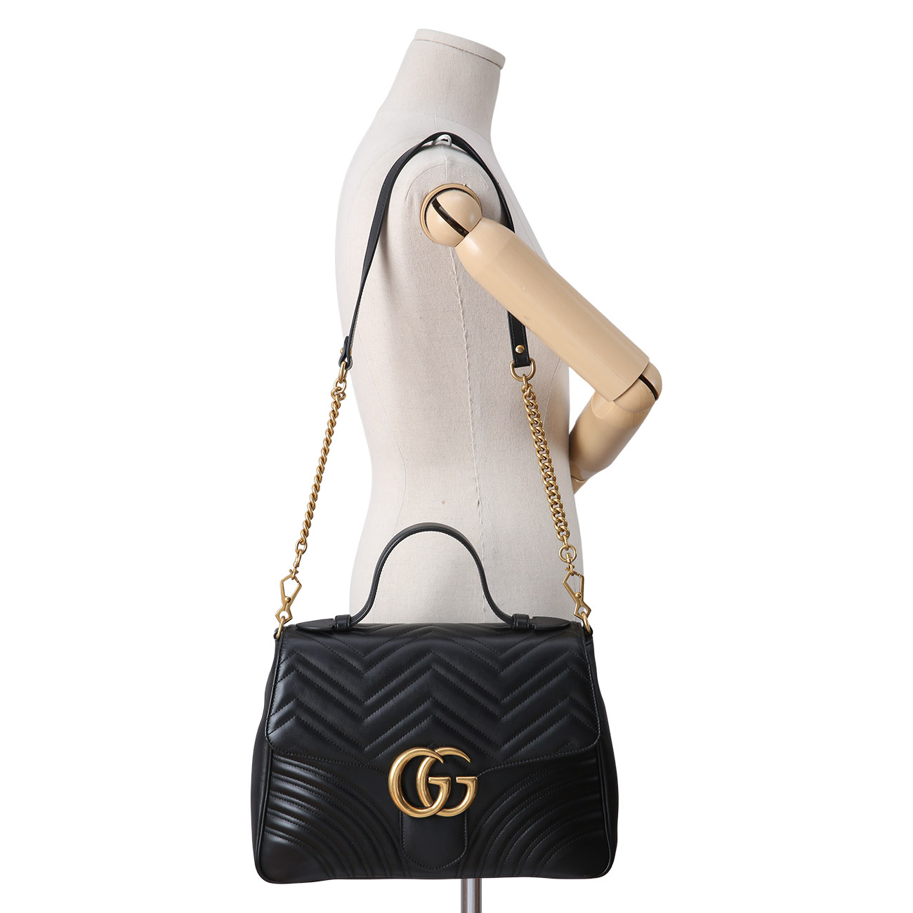 GUCCI(USED)구찌 498109 GG마몽 마틀라세 토트겸 숄더백