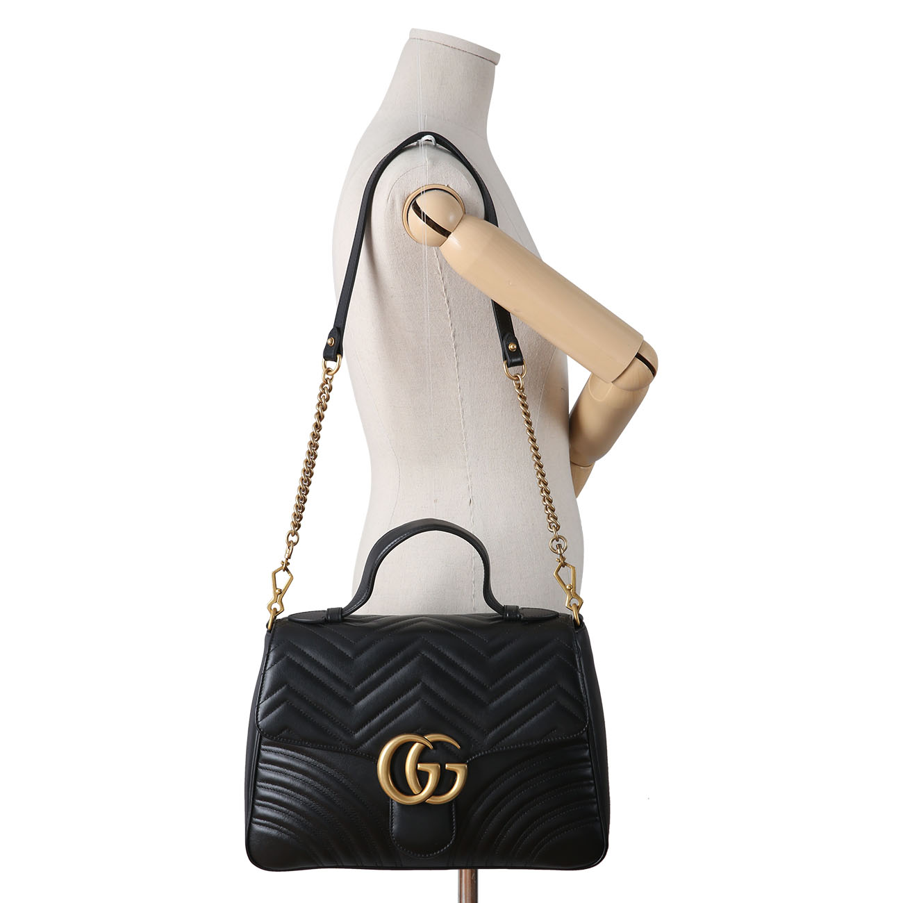 GUCCI(USED)구찌 498109 GG마몽 마틀라세 토트겸 숄더백