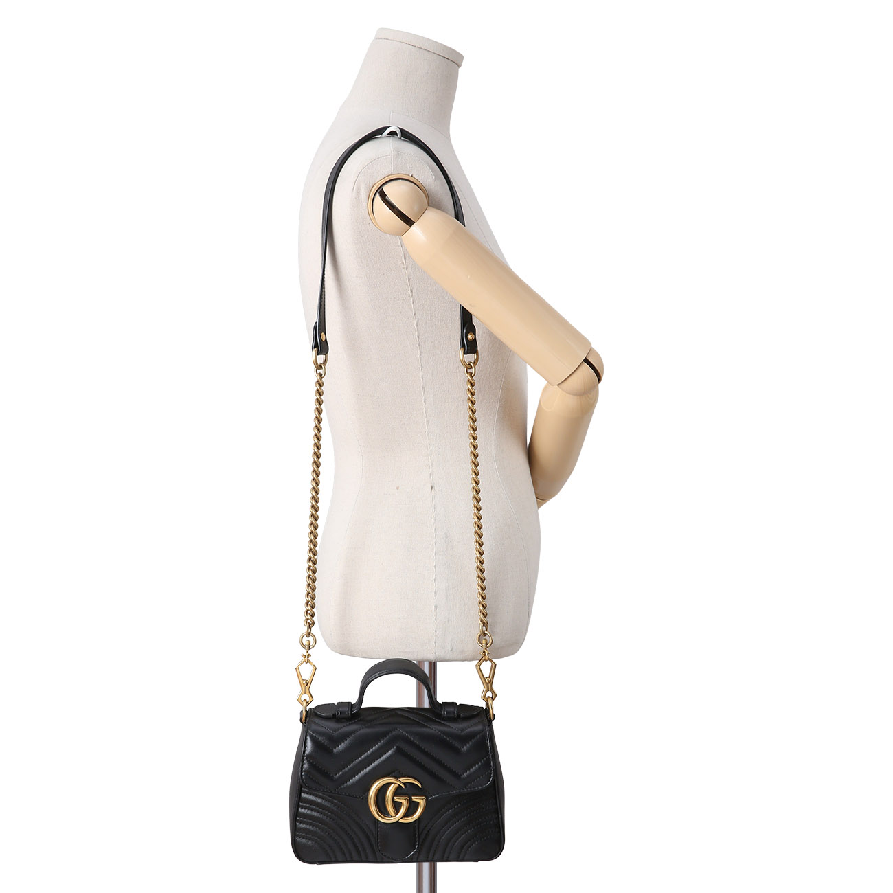 GUCCI(USED)구찌 547260 GG마몽 마틀라세 미니 탑 핸들백